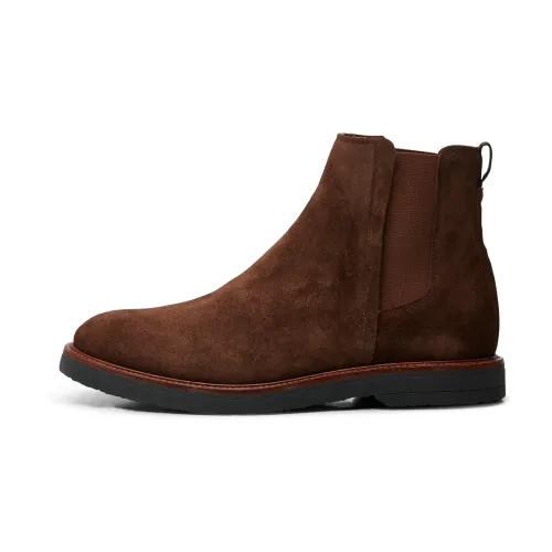 Shoe the Bear , Kip Suede Chelsea Boots ,Brown male, Sizes: