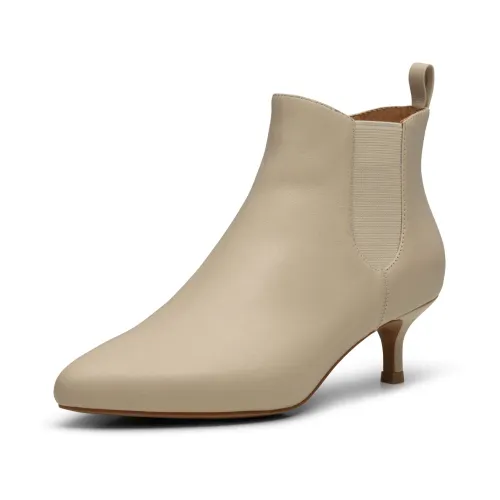 Shoe the Bear , Saga Chelsea Leather Boot - Off White ,Beige female, Sizes: