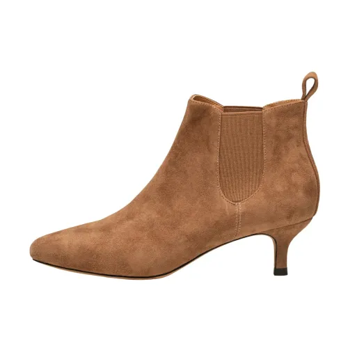 Shoe the Bear , Saga Suede Chelsea Boot - TAN ,Brown female, Sizes: