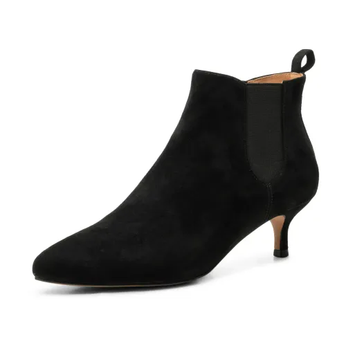 Shoe the Bear , Shoe the Bear, Shoes, Women, Black, Saga Suede Chelsea Boot - Black ,Black female, Sizes: