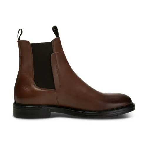 Shoe the Bear , Timeless Premium Leather Chelsea Boot - Brown ,Brown male, Sizes: