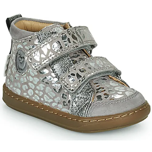 Shoo Pom  BOUBA NEW SCRATCH  girls's Children's Shoes (High-top Trainers) in Silver