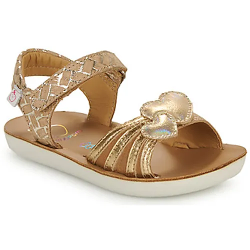 Shoo Pom  GOA HEART  girls's Children's Sandals in Gold