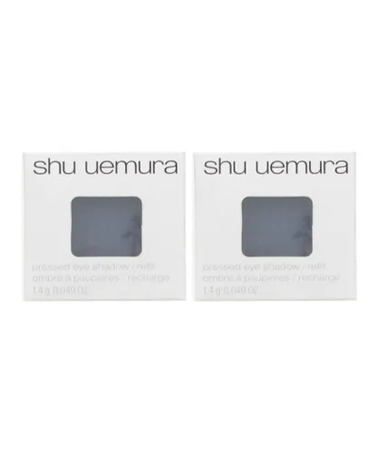 Shu Uemura Womens Pressed Eye Shadow Refill 1.4g - 685 IR Medium Blue x 2 - One Size