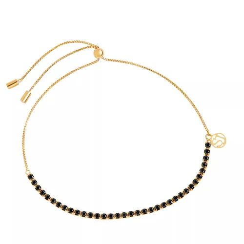 Sif Jakobs Jewellery Bracelets - Ellera Tennis Bracelet With Adjustable Chain Black - gold - Bracelets for ladies