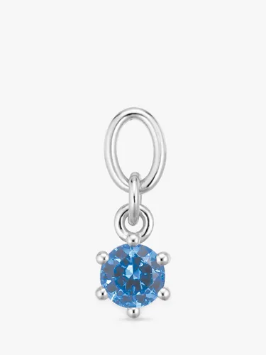 Sif Jakobs Jewellery Cubic Zirconia Earring Charm, Silver/Blue - Silver/Blue - Female