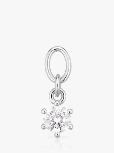 Sif Jakobs Jewellery Cubic Zirconia Earring Charm, Silver - Silver - Female