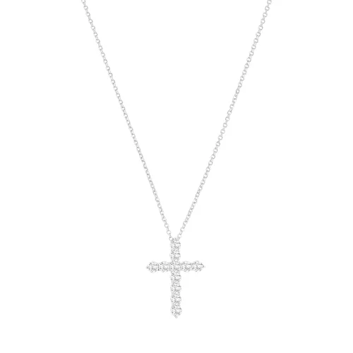 Sif Jakobs Jewellery Necklaces - Belluno Croce Necklace - silver - Necklaces for ladies
