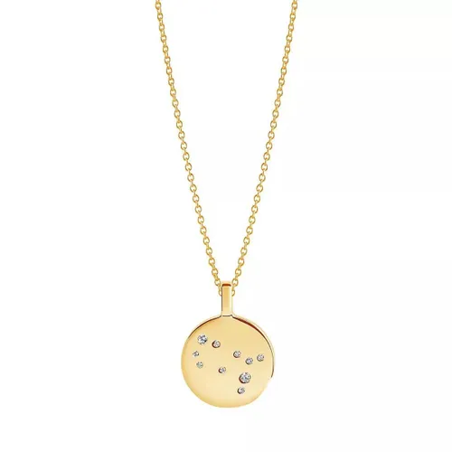 Sif Jakobs Jewellery Necklaces - Zodiaco Gemini Pendant White Zirconia - gold - Necklaces for ladies
