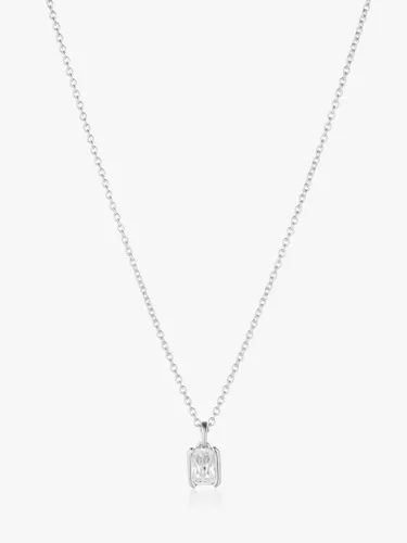 Sif Jakobs Jewellery Roccanova Piccolo Cubic Zirconia Pendant Necklace - Silver/Clear - Female
