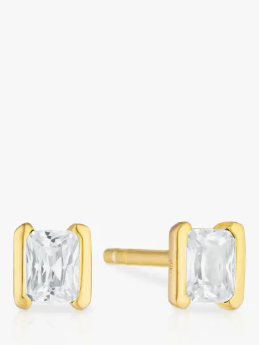Sif Jakobs Jewellery Roccanova Piccolo Cubic Zirconia Stud Earrings - Gold/White - Female