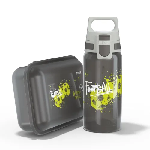 SIGG - Kids Water Bottle 0.5L & Lunchbox 1L - Viva Football