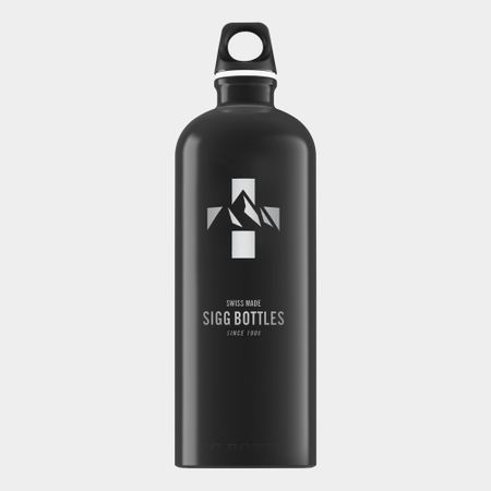 Sigg Traveller Mountain Water Bottle - 1 Litre - Black, Black