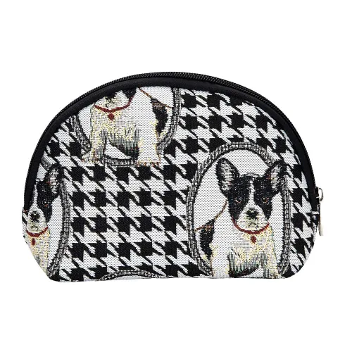 Signare Tapestry Cosmetic Bag Makeup Bag for Women with Cat