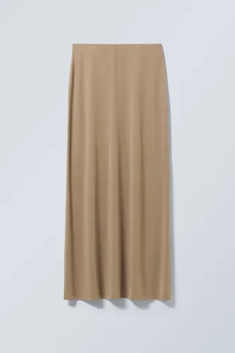 Signe Drapy Maxi Skirt - Brown