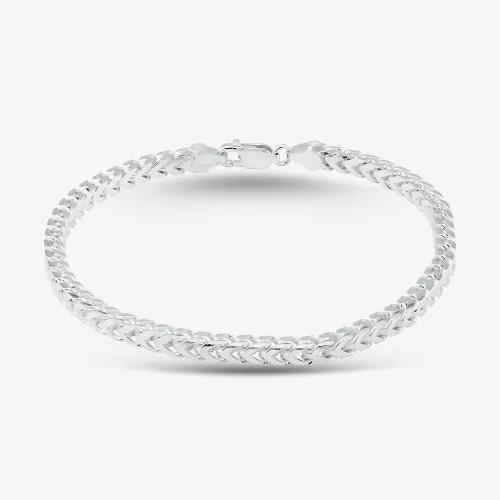 Silver 8.5 Inch Foxtail Chain Bracelet SOFV-360-AG-8.5