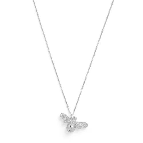 Silver Coloured Sparkle Bee Necklace