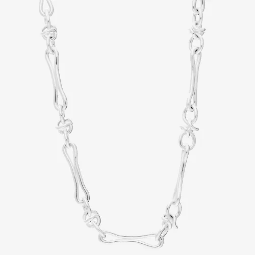 Silver Fancy Figaro Necklace V19-9345-SS18