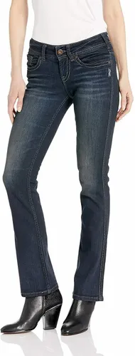 Silver Jeans Women's Suki Curvy Fit Mid Rise Slim Bootcut