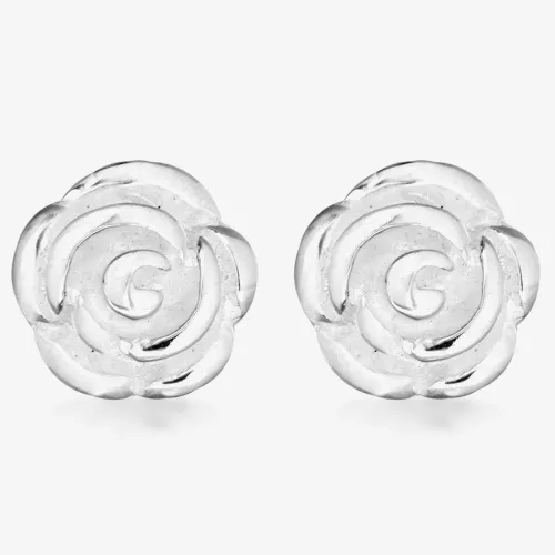 Silver Rose Stud Earrings 8.58.6072