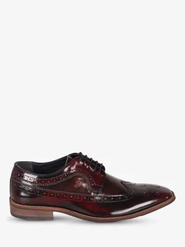 Silver Street London Amen Collection Dublin Patent Leather Brogues, Oxblood - Oxblood - Male