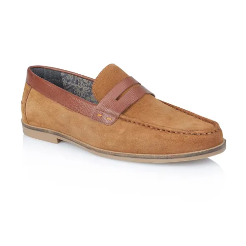 Silver Street London Men's Suede Leather Ancona Saddle