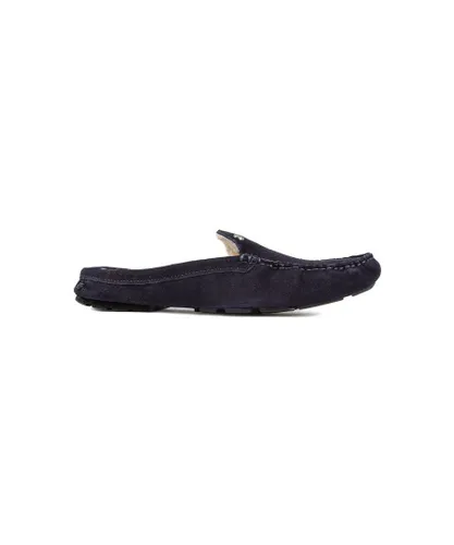 Silver Street Mens Walbrook Slippers - Blue Suede