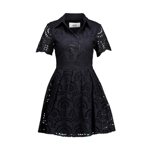 Silvian Heach , Elegant Black Lace Dress ,Black female, Sizes: