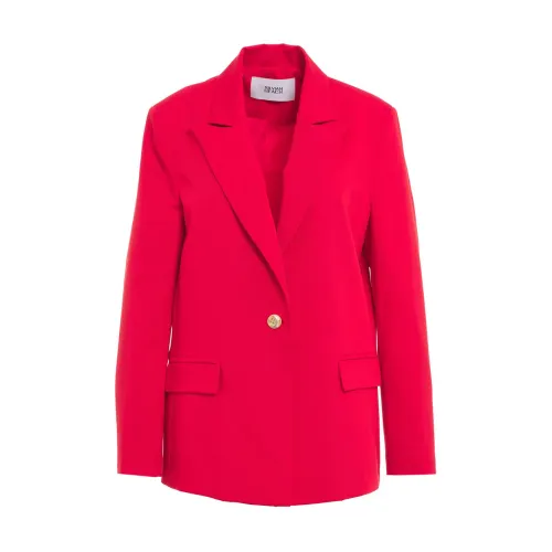 Silvian Heach , Womens Clothing Blazer Red Ss24 ,Red female, Sizes: