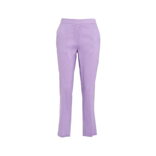Silvian Heach , Womens Clothing Trousers Purple Ss24 ,Purple female, Sizes: