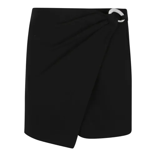 Simkhai , Black Wrap Mini Skirt ,Black female, Sizes: