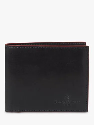 Simon Carter Edge Leather Wallet - Navy/Red - Male