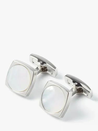 Simon Carter Largo Mother of Pearl Cufflinks, Natural White - Natural White - Male