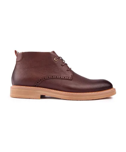 Simon Carter Mens Hare Chukka Boots - Brown Leather