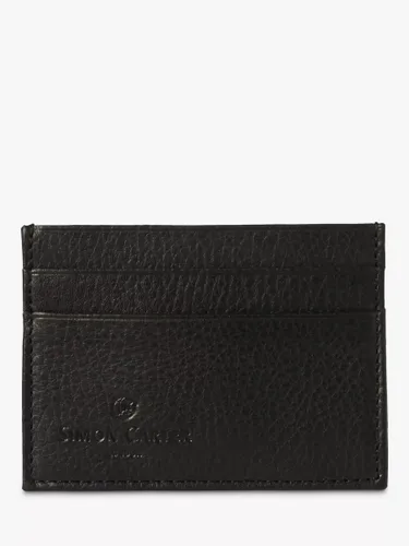 Simon Carter West End Leather Credit Card Holder, Black - Black - Male