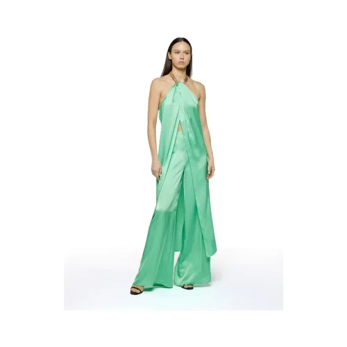 Simona Corsellini , Elegant Dress and Trousers Set ,Green female, Sizes: