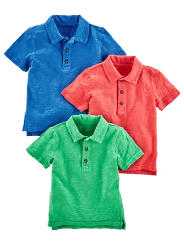 Simple Joys by Carter's Baby Boys' 3-Pack Short Sleeve Polo