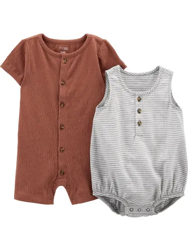 Simple Joys by Carter's Baby Boys' Button Rompers