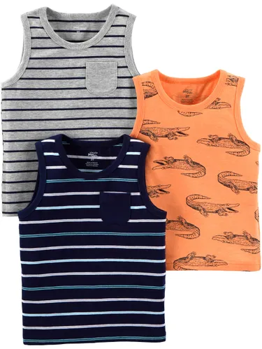 Simple Joys by Carter's Baby Boys' Multi-Pack Muscle Tank
