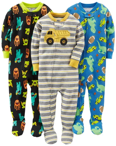 Simple Joys by Carter's Baby Boys' Snug-Fit Footed Cotton