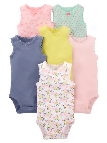 Simple Joys by Carter's Baby Girls' 6-Pack Sleevless
