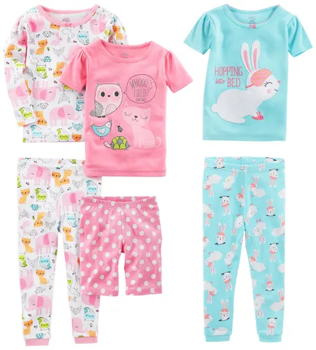 Simple Joys by Carter's Baby Girl's 6-Piece Snug Fit Cotton