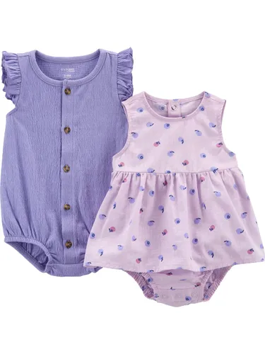 Simple Joys by Carter's Baby Girls' Sleeveless Rompers