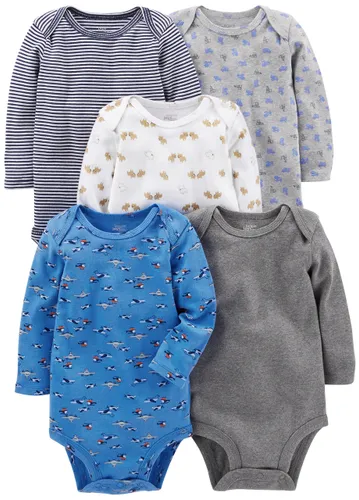 Simple Joys by Carter's Baby Long-Sleeve Bodysuit Pack of 5