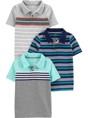 Simple Joys by Carter's Boys' 3-Pack Short Sleeve Polo Shirt