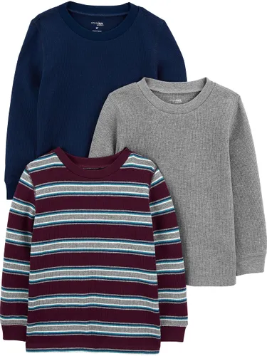 Simple Joys by Carter's Boys' 3-Pack Thermal Long Sleeve
