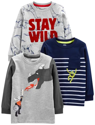 Simple Joys by Carter's Boys' Graphic Long-Sleeve T-Shirts