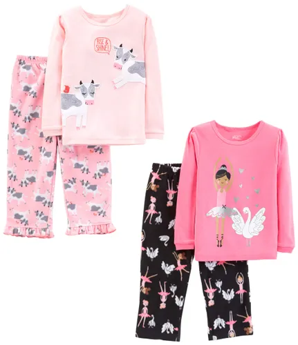 Simple Joys by Carter's Girls' 4-Piece Pajama Set (Cotton