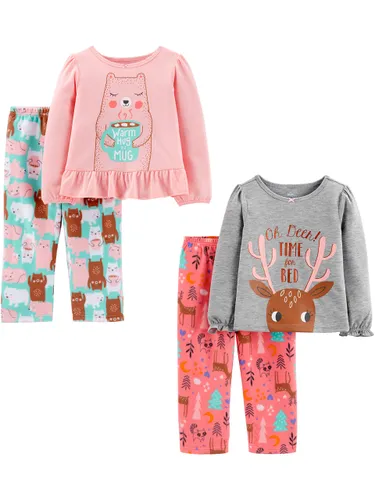 Simple Joys by Carter's Toddler Girls' 4-Piece Pyjama Set