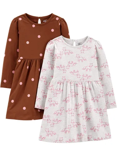 Simple Joys by Carter's Toddler Girls' Long-Sleeve Dress Set